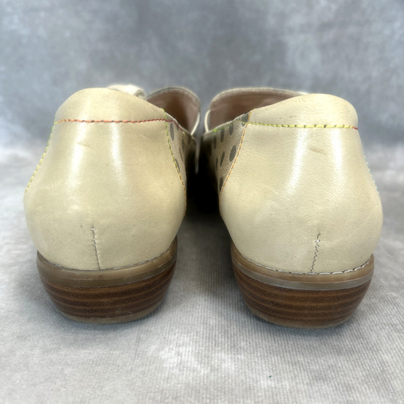 L'Artiste By Spring Step Klasik Women's Loafer 9 Tan Gray Leather Slip-On Shoes - Picture 6 of 10